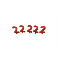 NUMBERS RED SMALL (20/PK) No.1 - Click for more info