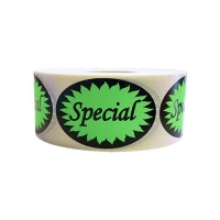LABEL - SPECIAL FLURO GREEN - Click for more info