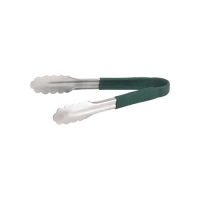 TONG S/S 300mm GREEN HANDLE - Click for more info