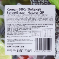 FLAVOURM SPICE/GLAZE KOREAN BBQ GF 2.5KG