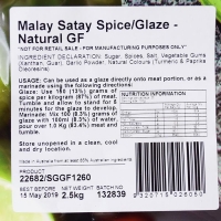 FLAVOURM SPICE/GLAZE MALAY SATAY GF 2.5K